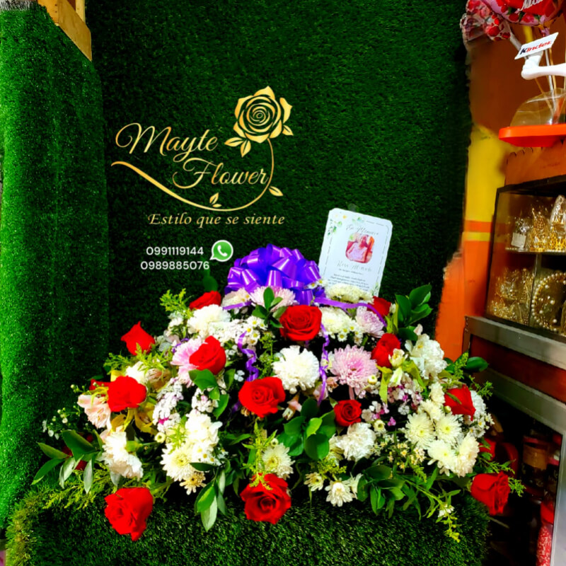 Cubre Caja con Rosas Rojas