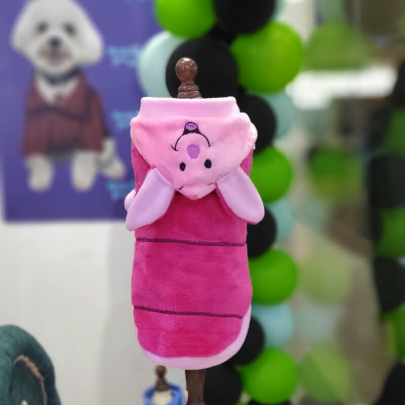 HOODIE PIGLET PARA PERRITOS Y GATITOS UNISEX EN TALLA XXS