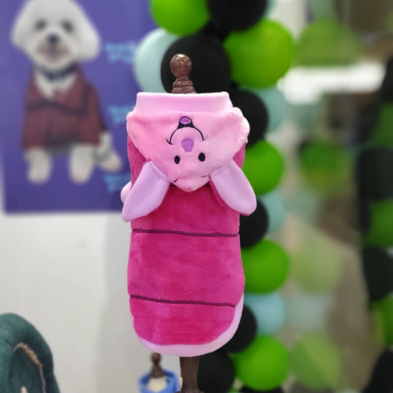 HOODIE PIGLET PARA PERRITOS Y GATITOS UNISEX EN TALLA XS/S