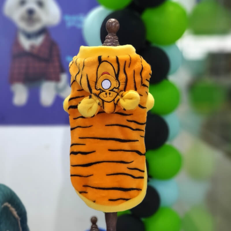 HOODIE TIGGER PARA PERRITOS Y GATITOS UNISEX EN TALLA XXS