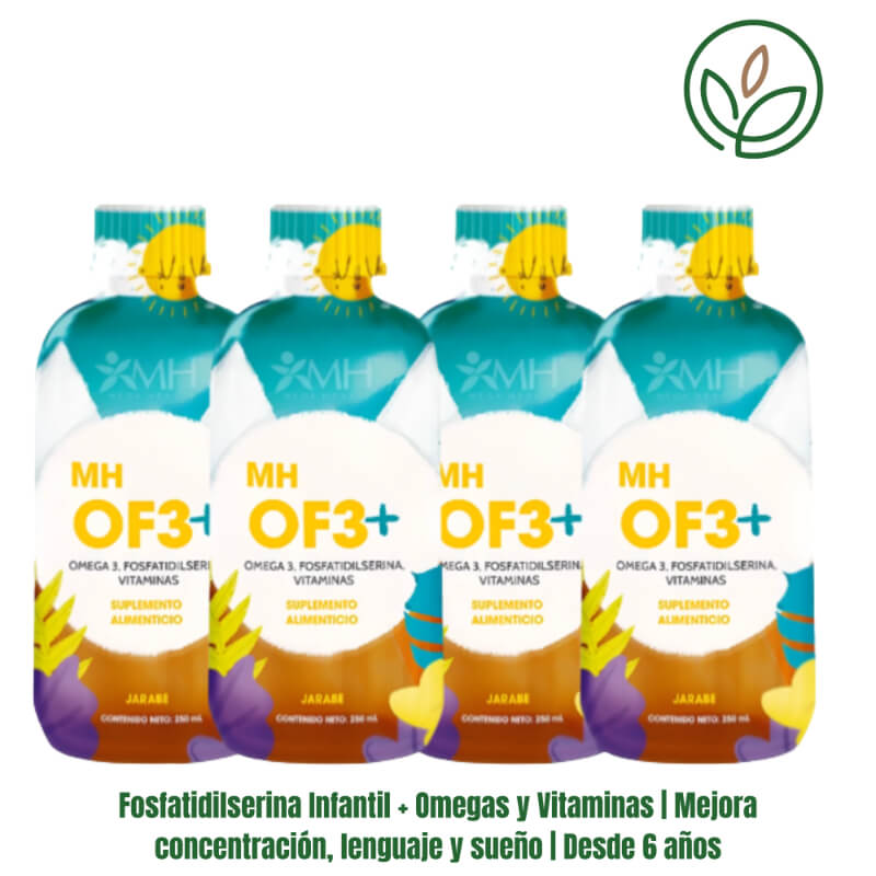 Fosfatidilserina Infantil + Omegas y Vitaminas | Mejora concentración, lenguaje y sueño | Desde 6 años – Natural Santa Isabel