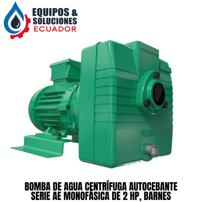 Bomba de Agua Centrífuga Autocebante de 2 HP 110/220V Barnes Serie AE – Equipos & Soluciones Ecuador
