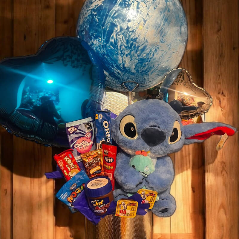 Aventura Dulce con Stitch: Peluche, Snacks y Globos en Ibarra
