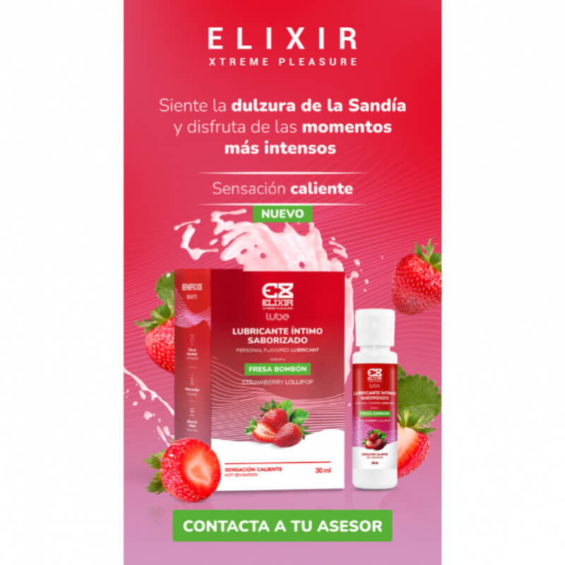 LUBRICANTE FRESA BOMBON ELIXIR - 30ML