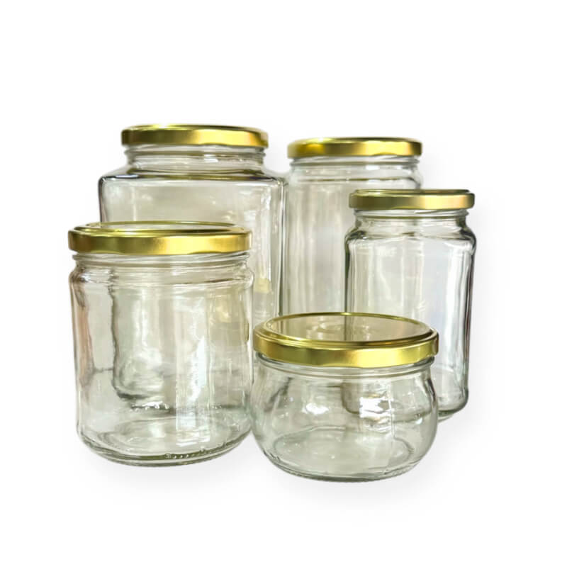 Envase Cristal Tapa Dorada