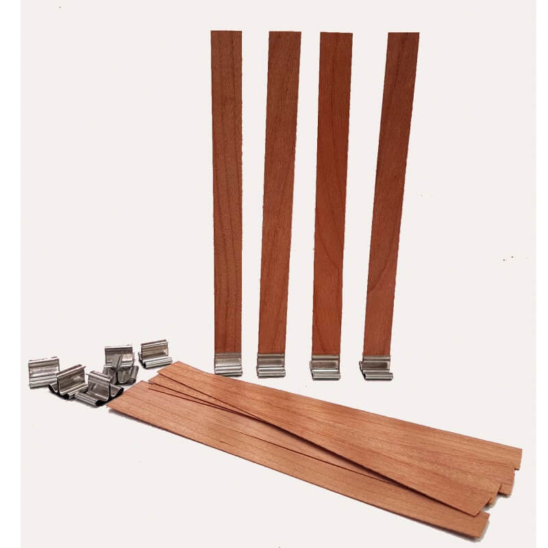 Mechas de Madera con Soporte Metálico