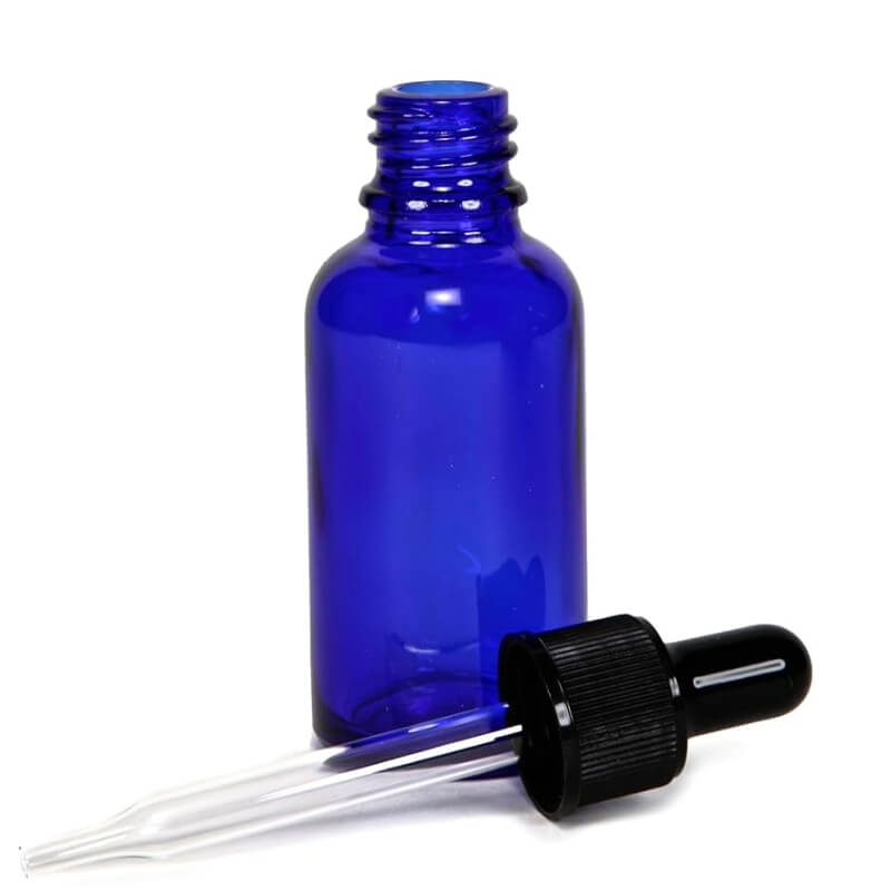 Envase Cristal Azul Gotero