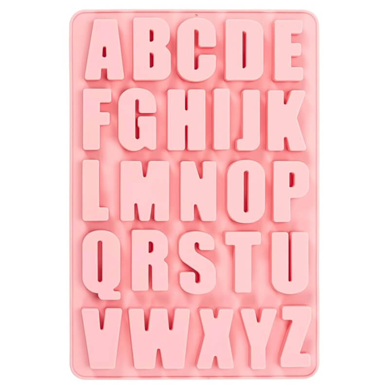 Molde Silicona de Letras para Resina
