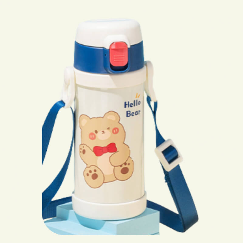 TERMO TERMICO OSO BLANCO/AZUL 350 ML