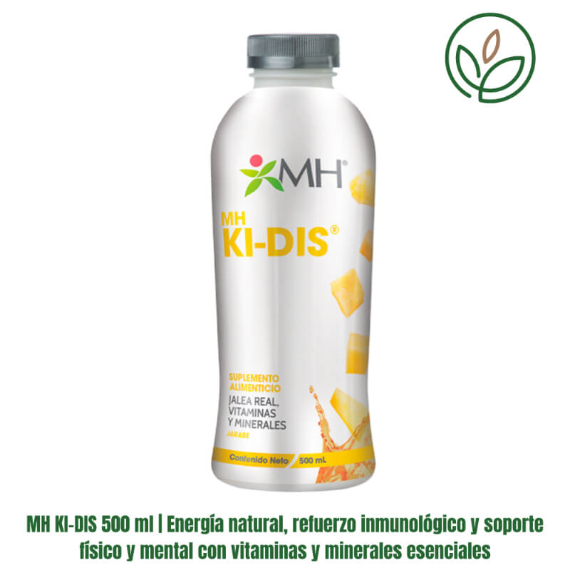 MH KI-DIS 500 ml | Energía natural, refuerzo inmunológico y soporte físico y mental con vitaminas y minerales esenciales