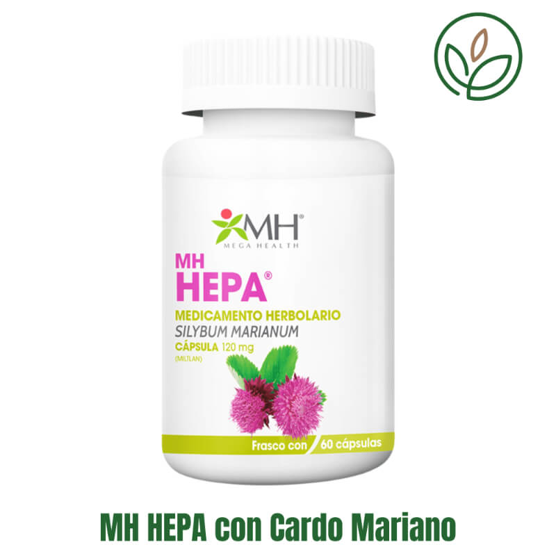 MH HEPA con Cardo Mariano – Apoyo natural para la salud hepática, desintoxicación y protección del hígado