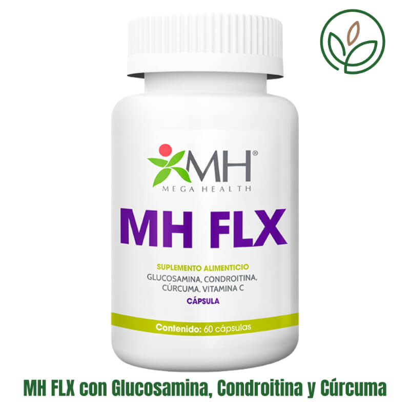 MH FLX con Glucosamina, Condroitina y Cúrcuma – Apoyo articular para movilidad, inflamación y dolor
