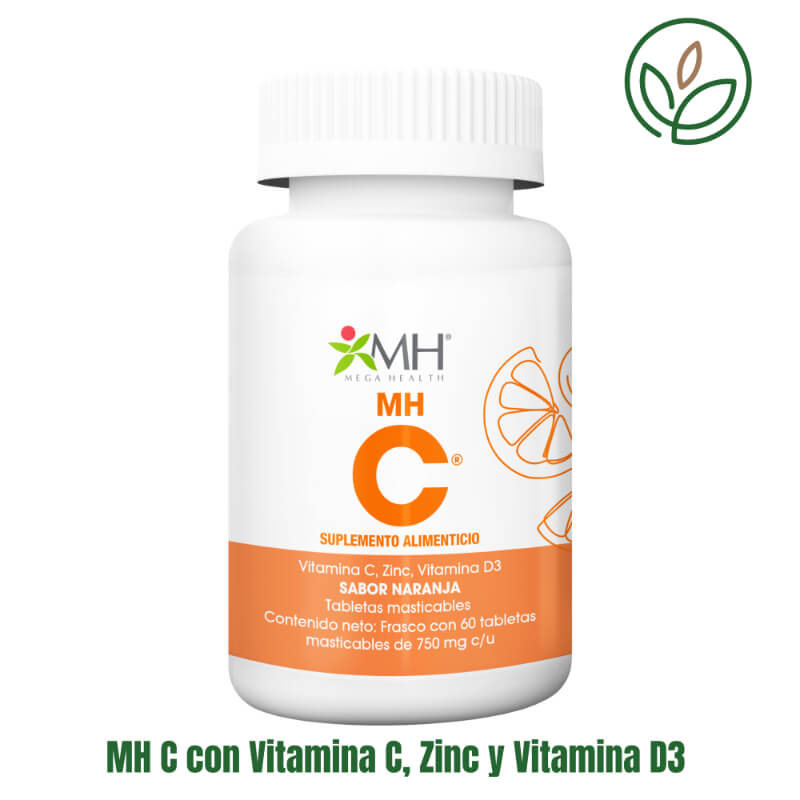 MH C con Vitamina C, Zinc y Vitamina D3 – Refuerza el sistema inmune y protege tu salud todos los días