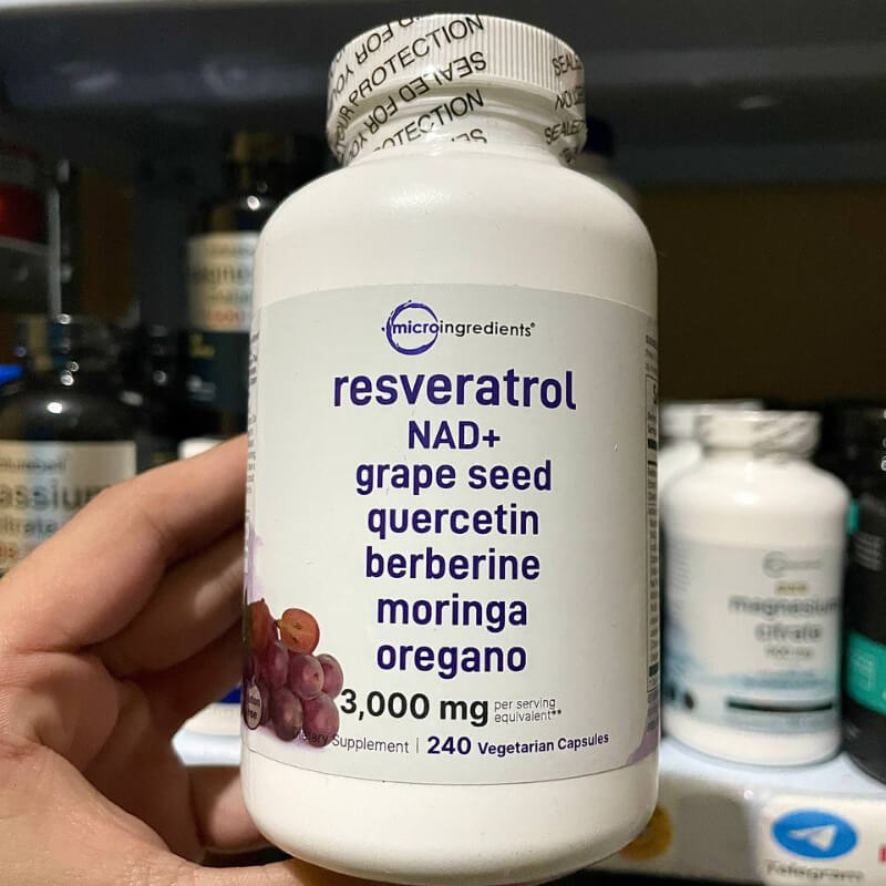 NAD + RESVERATROL MICRO INGREDIENTS