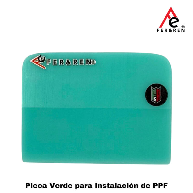 Pleca Verde para Instalación de PPF sin Marcas, Alta Precisión en Curvas | Distribuidora FerRen