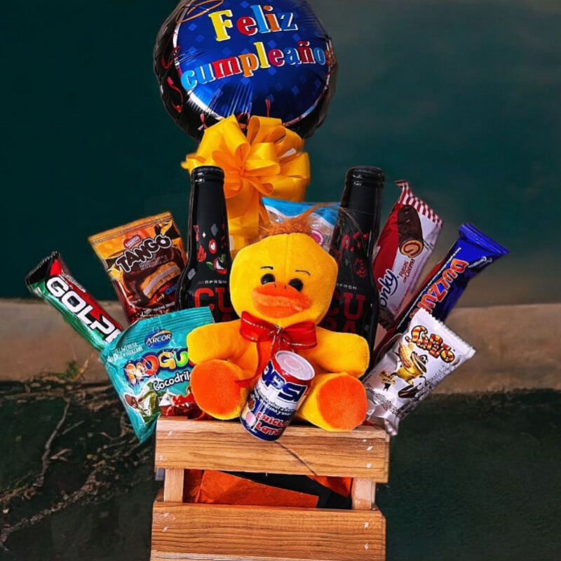 Caja Feliz Cumpleaños: Patito, Cervezas y Snacks en Ibarra