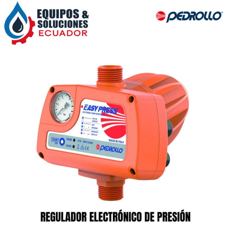 Regulador Electrónico de Presión EASYPEWAA 1a/2 – 220 V con Presión de Arranque 2.2 bar | Pedrollo | Equipos & Soluciones Ecuador