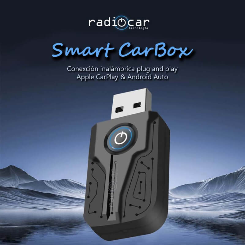 Smart Carbox Convertidor Inalámbrico Apple CarPlay y Android Auto AiBox
