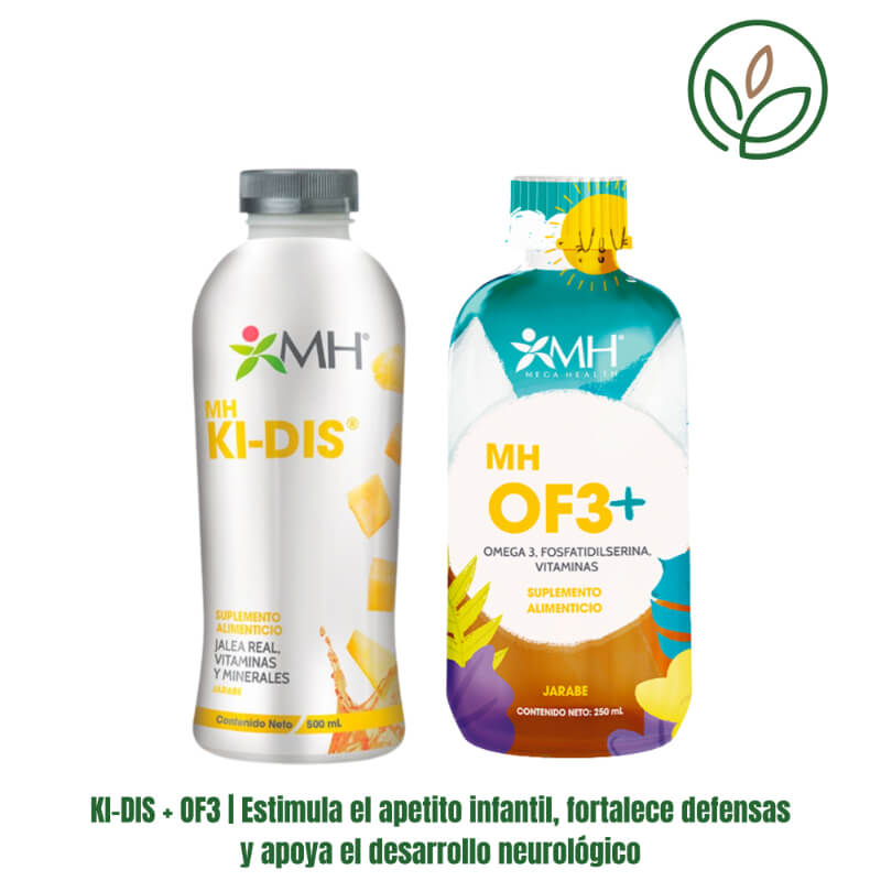 KI-DIS + OF3 | Estimula el apetito infantil, fortalece defensas y apoya el desarrollo neurológico