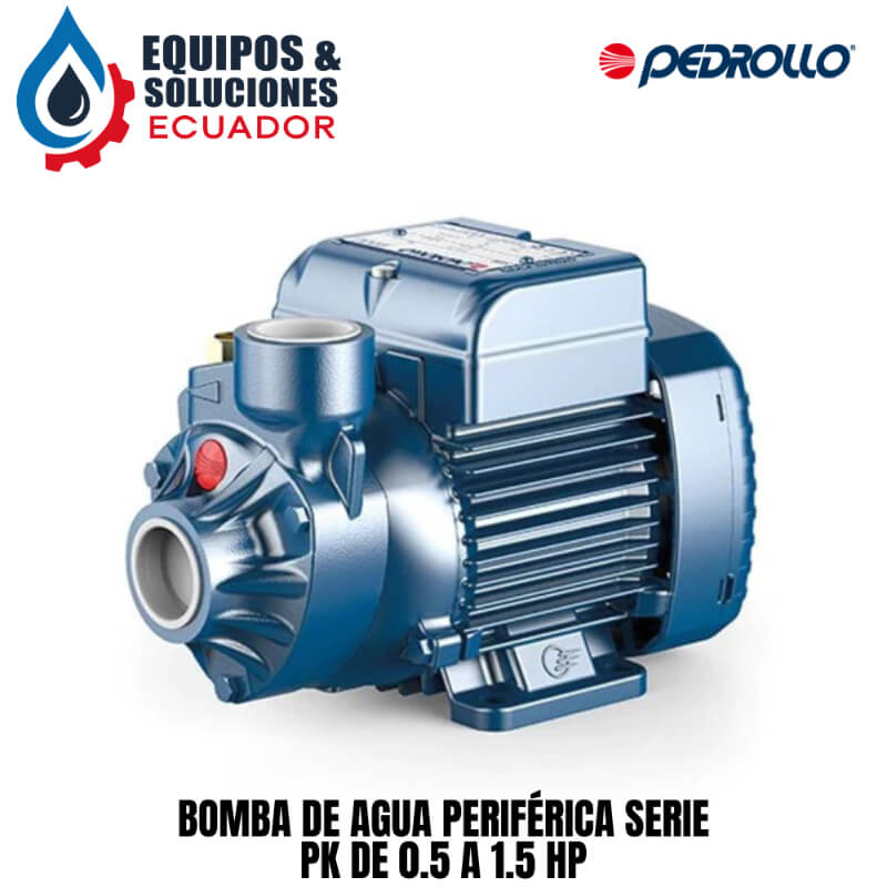 Bomba de Agua Periférica Serie PK de 0.5 a 1.5 Hp, Pedrollo