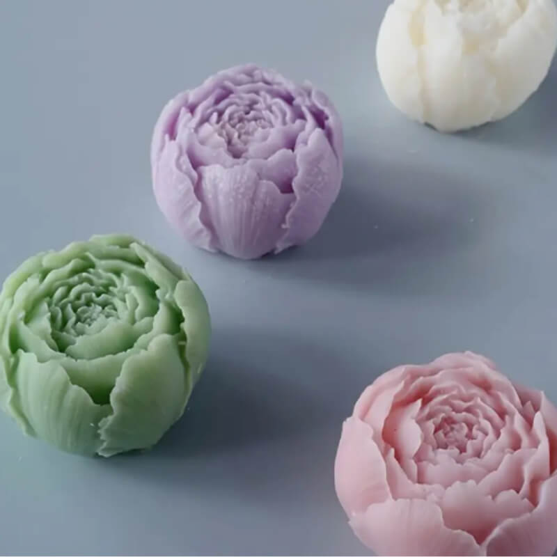 Molde Silicona Flor Peonía 3D