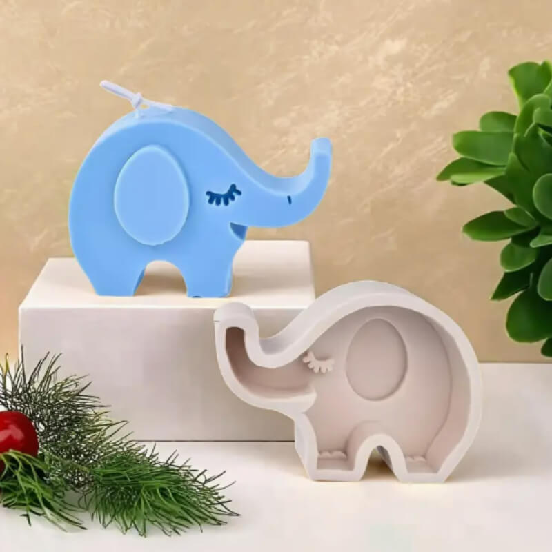 Molde Silicona Elefante Dibujos Animados