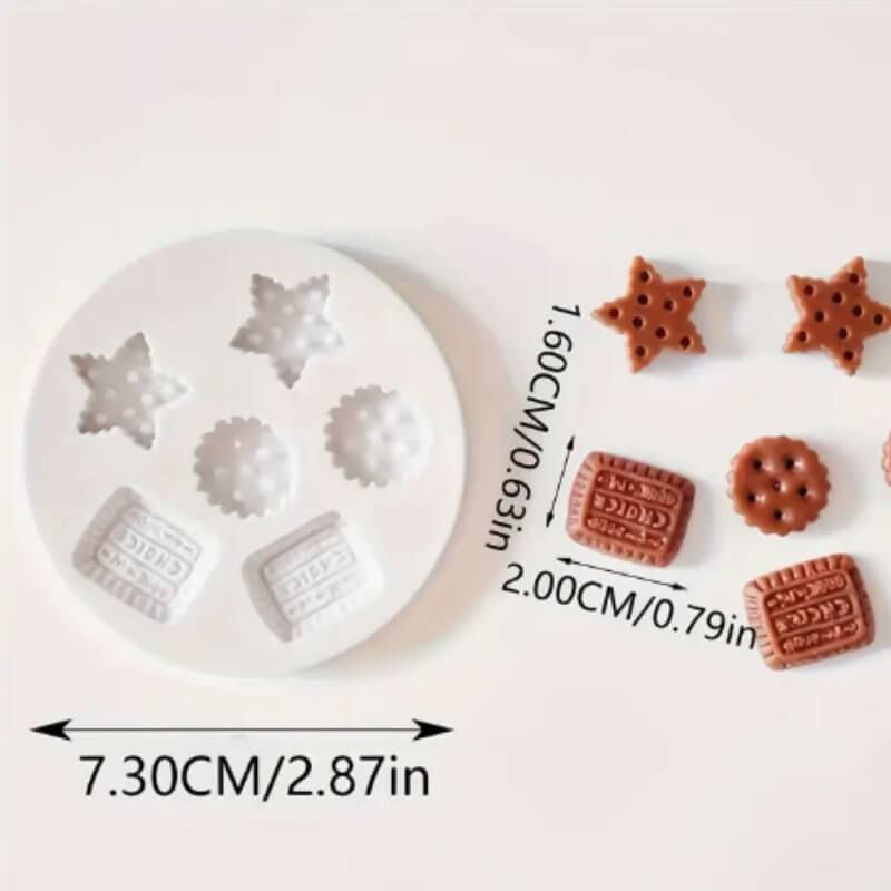 Molde Mini Galletas Decoración Velas