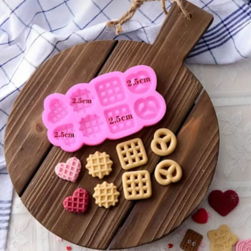 Molde de silicona con diseño Dulces variados para uso en Velas, Jabones, resina, chocolate o yeso.