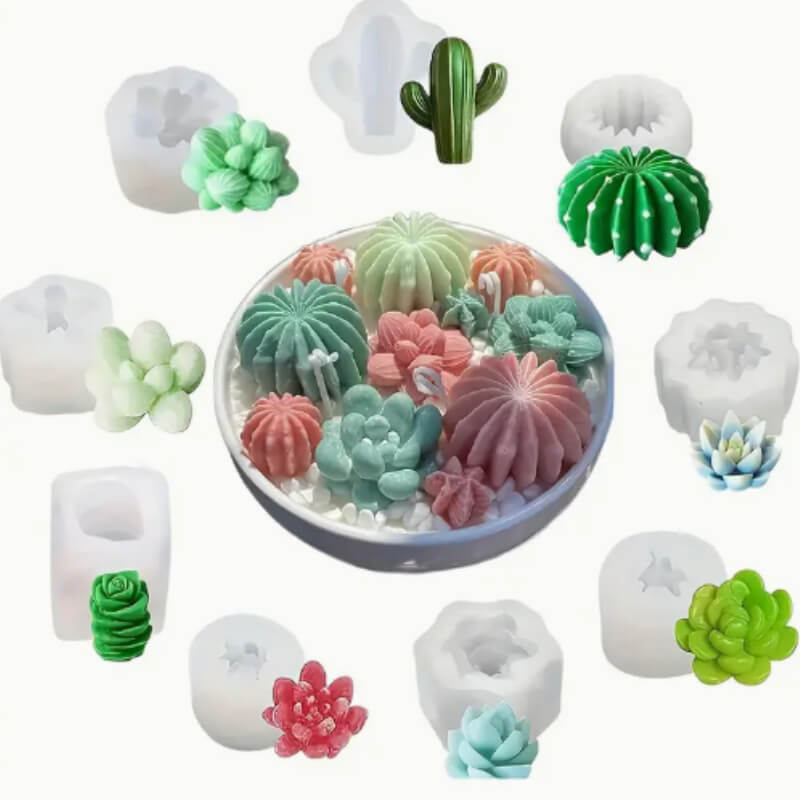 Moldes para Suculentas - Set de 9 Piezas