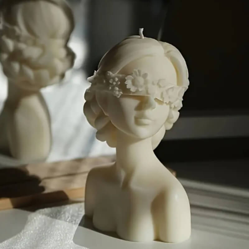 Molde 3D Niña con Ojos Cerrados