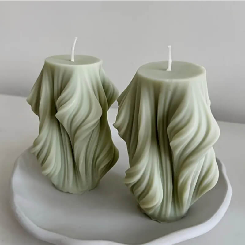 Molde Silicona Ondulado Velas