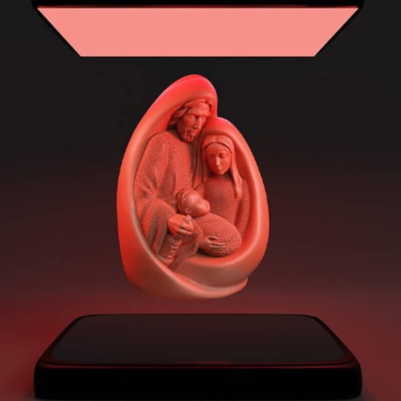 Molde Resina Familia Niño Jesús 4 Pulgadas