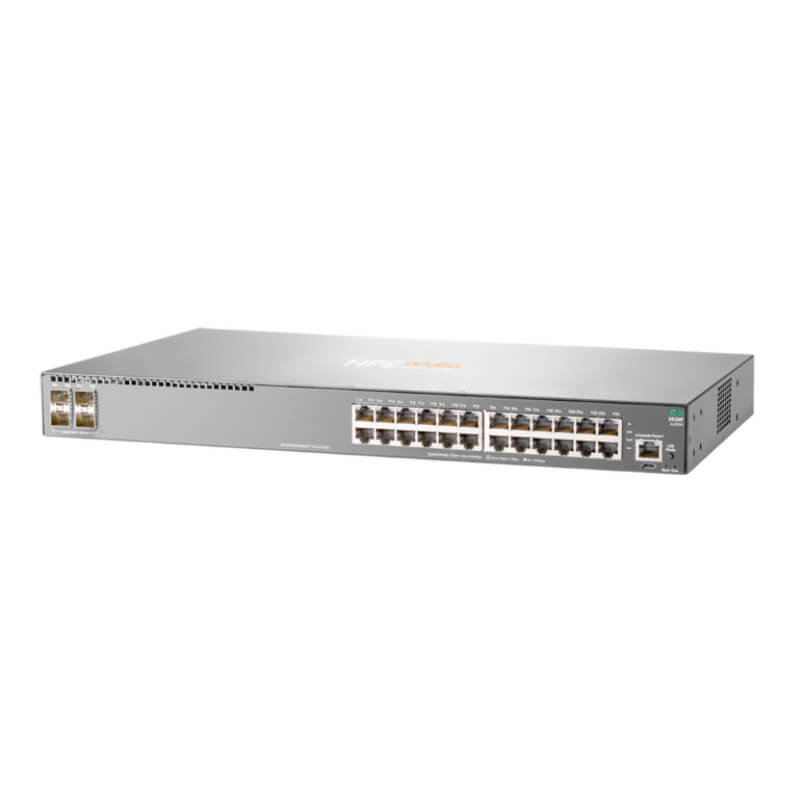 Switch Aruba 2930F 24G 4SFP+ (JL253A) - L3 Gestionado, 24x10/100/1000, 4x1/10GbE SFP+ - Ideal Empresas y Sucursales
