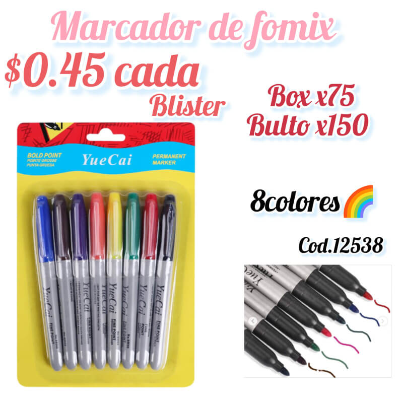 Marcador de fomix x8