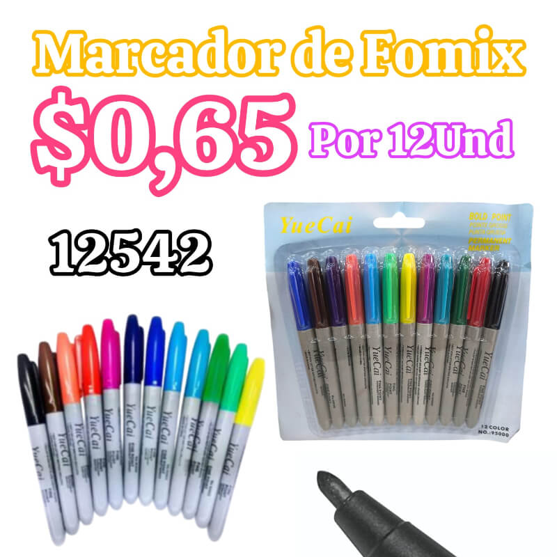 Marcador de fomix x12