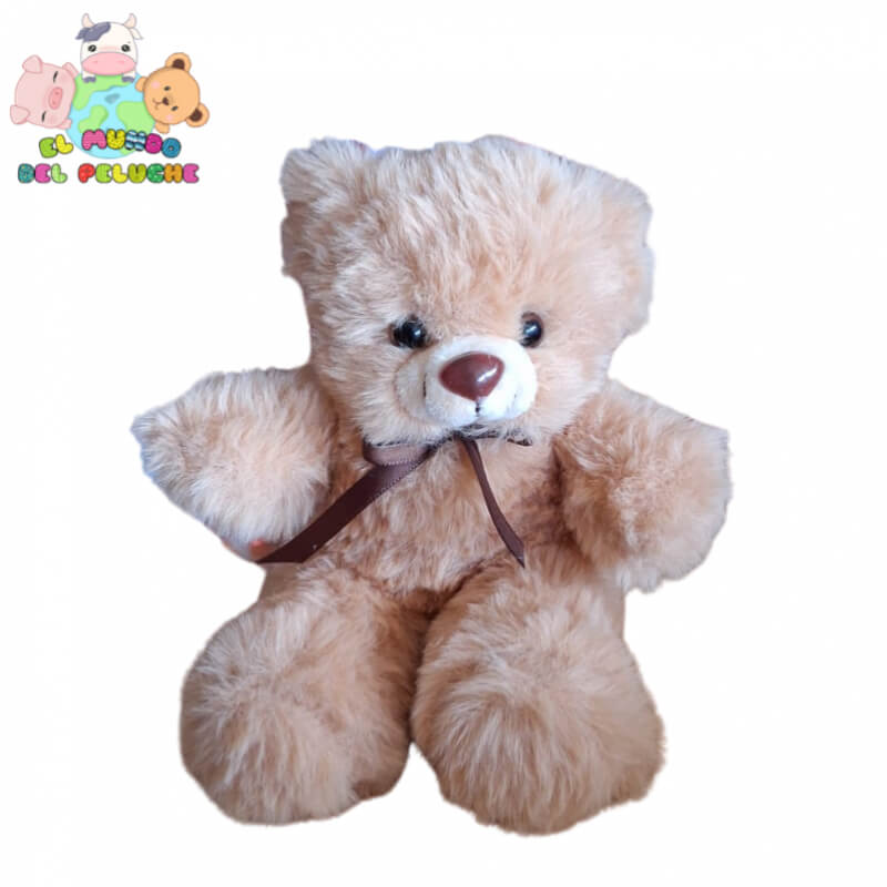 Osito de Peluche Super Mini #0 | Suave y con moñito decorativo | 11 x 16 cm | El Mundo del Peluche