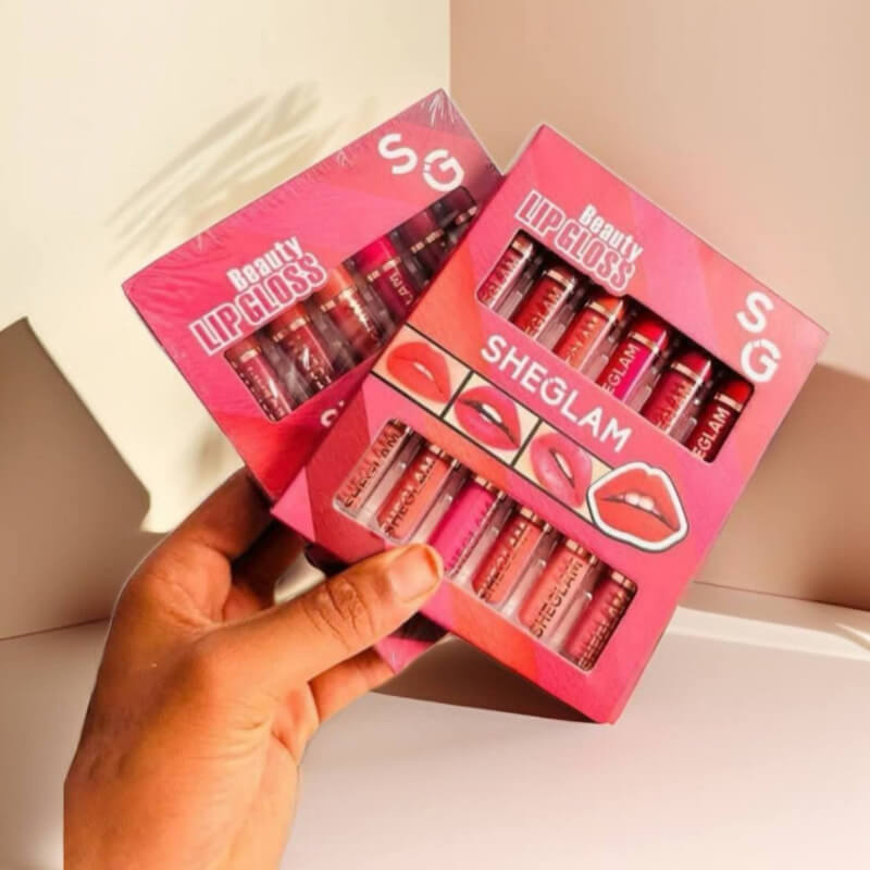 SET 12 LIP GLOSS SHEGLAM
