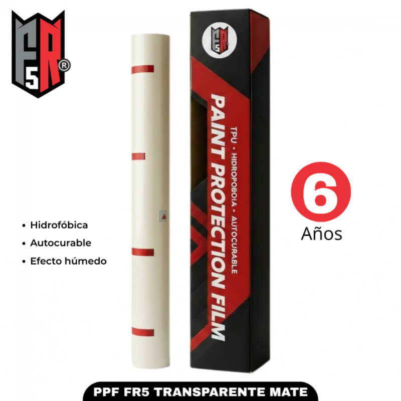 PPF FR5 Transparente Mate V6 Metro Lineal 1.52 m | Protección automotriz premium 6 años | Distribuidora FerRen