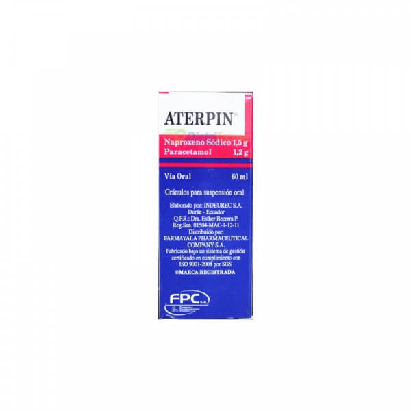 ATERPIN 1,5/1,2G SUSPENSION X 60 ML *1