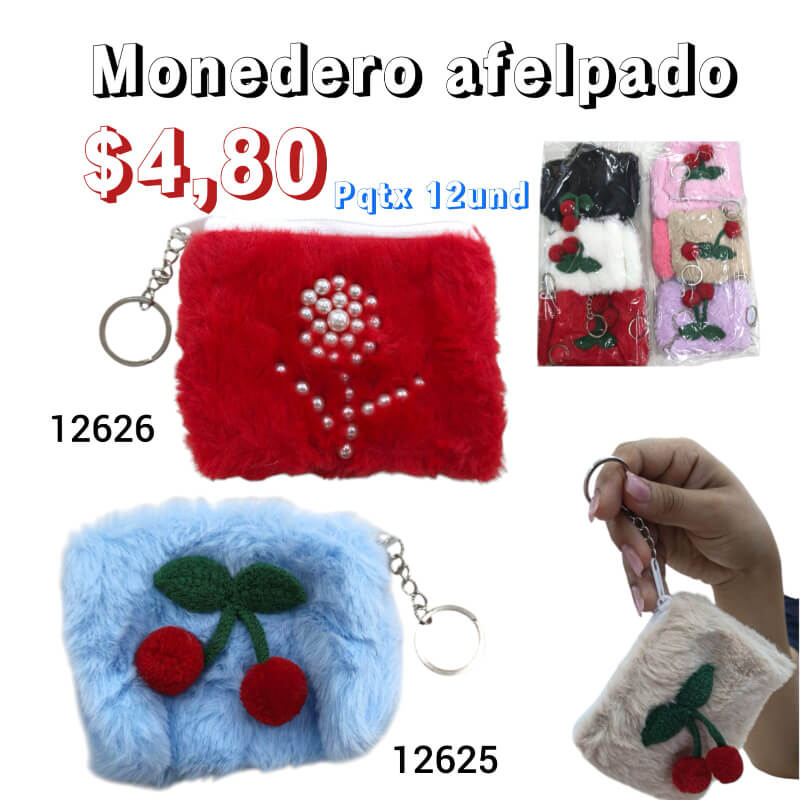MONEDERO AFELPADO