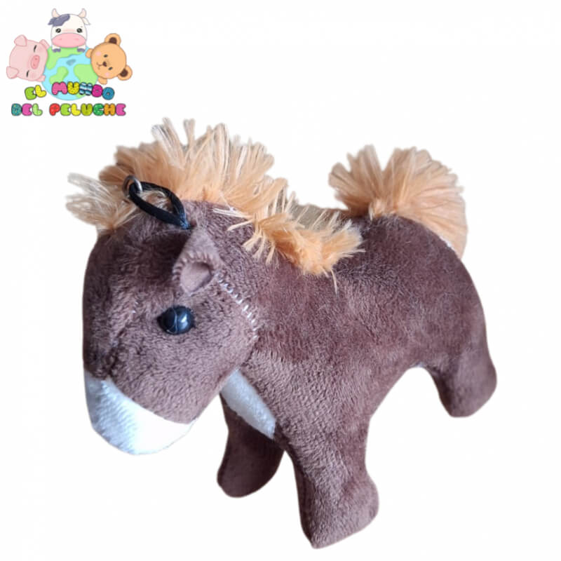 Llavero Peluche Caballo #0 | Suave y con melena esponjosa | 7 x 13 cm | El Mundo del Peluche