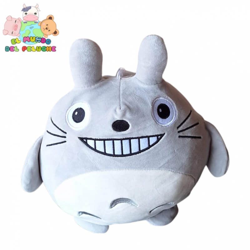 Peluche Totoro #1 | Diseño Redondo Inspirado en Studio Ghibli | 30 x 30 cm | El Mundo del Peluche