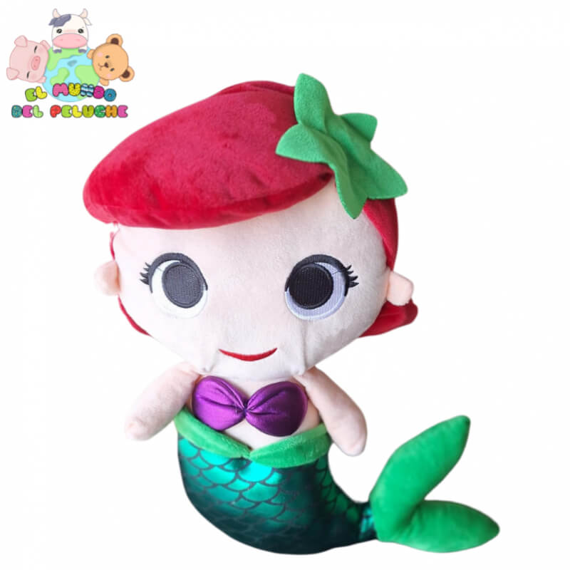 Peluche Sirenita Ariel #2 | Diseño Princesa del Mar | 16 x 40 cm | El Mundo del Peluche