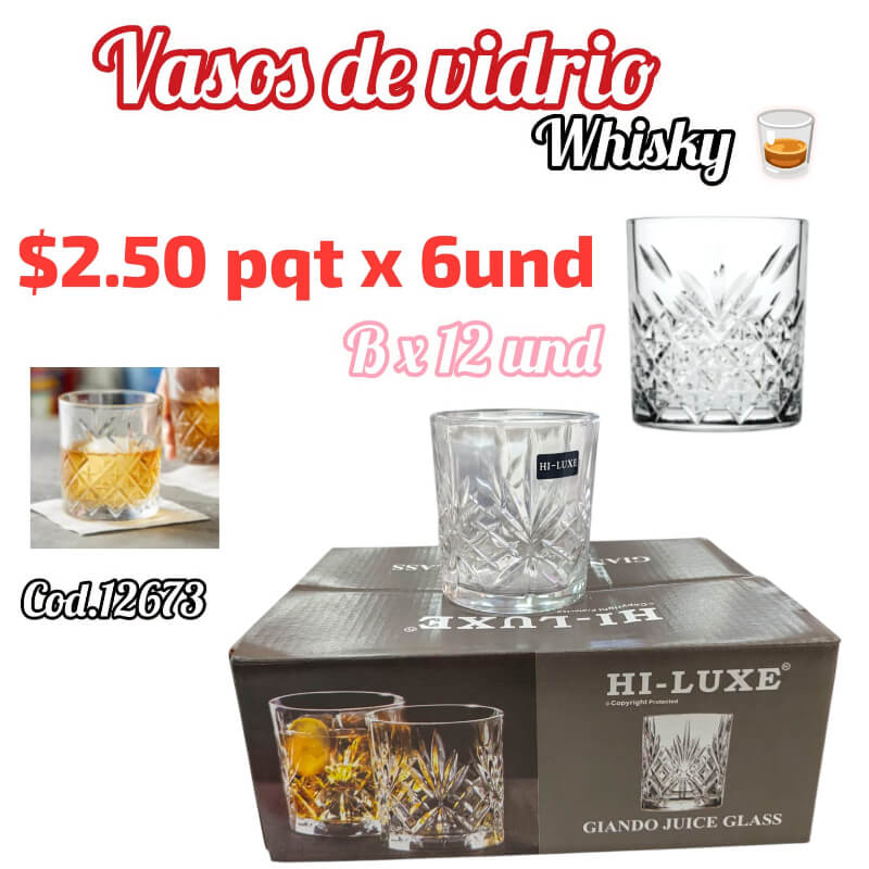 VASOS DE VIDRIO