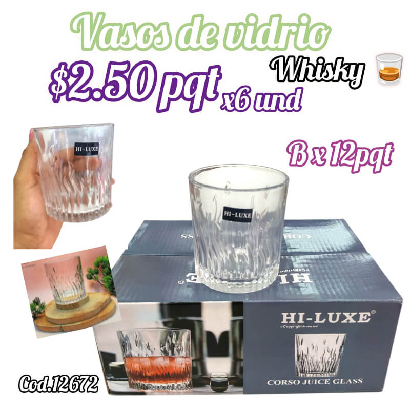 VASOS DE VIDRIO
