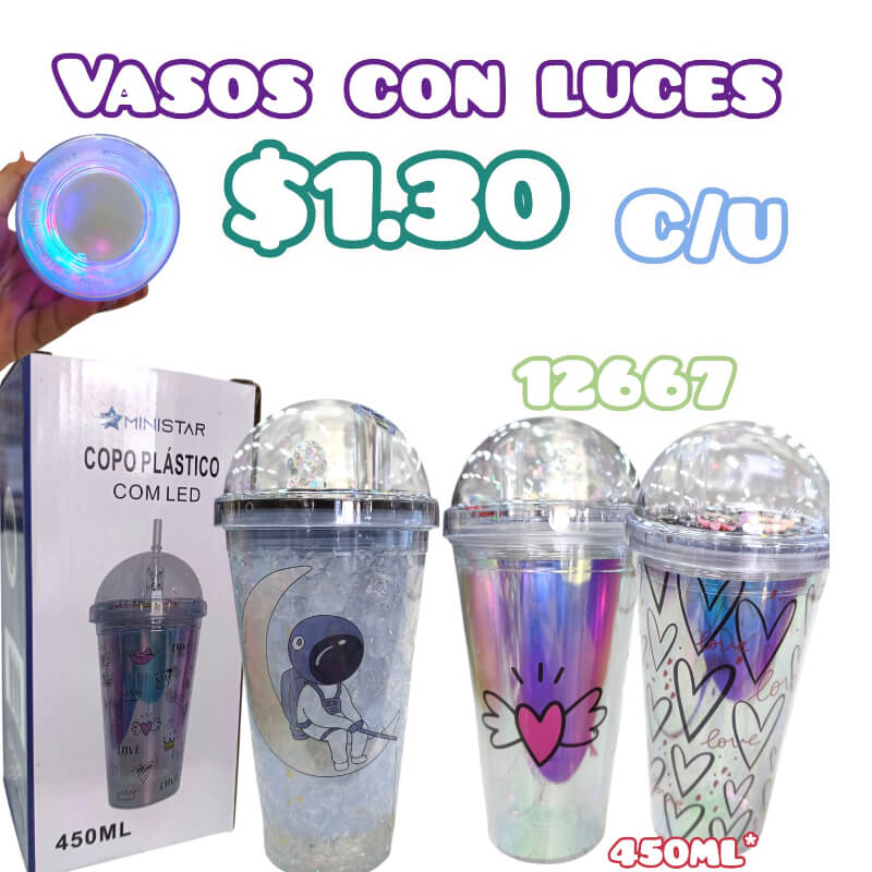 VASOS CON LUCES