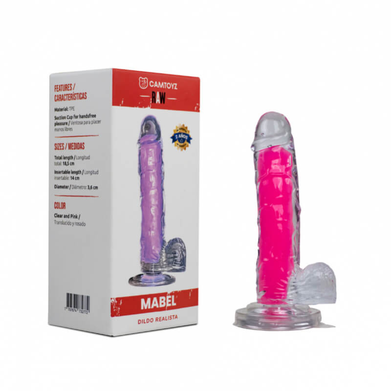 Dildo Realista Mabel Rosado 20 cm