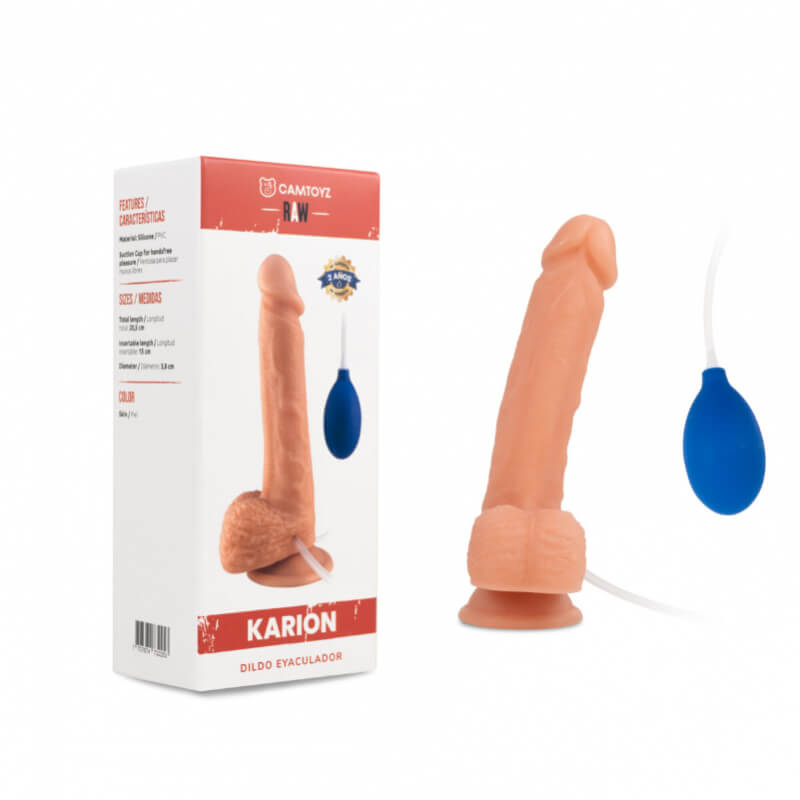 Dildo Realista Eyaculador Karion 21.5 cm