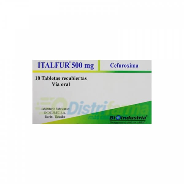ITALFUR 500MG TABLETAS RECUBIERTAS X 10