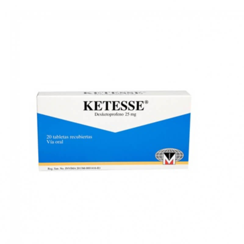 KETESSE 25MG TABLETAS X 20
